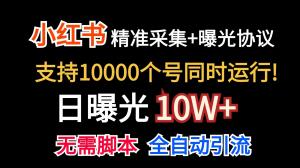 价值10万！小红书自动精准采集＋日曝光10w＋-宝妈福缘创业网