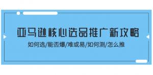 亚马逊精选商品推广高级策略：策略选取、爆品预测、难度评估、测试方法与推广实操指南-宝妈福缘创业网