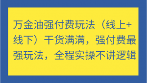 万金油强付费玩法（线上线下结合），干货足，强付费最强玩法，全程实操-宝妈福缘创业网