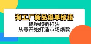 淘工厂新品爆单秘籍：为你揭秘超链打法，助力你从零开始打造市场爆款-宝妈福缘创业网