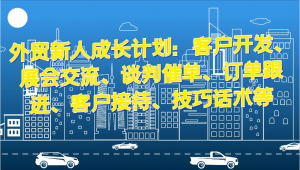 外贸新人成长计划：客户开发、展会交流、谈判催单、订单跟进、客户接待、技巧话术等-宝妈福缘创业网