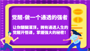 觉醒-做一个通透的强者，让你醍醐灌顶，拥有通透人生的觉醒开悟课，掌握强大的秘密-宝妈福缘创业网