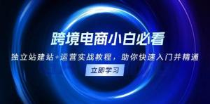 跨境电商小白必看！独立站建站+运营实战教程，助你快速入门并精通-宝妈福缘创业网