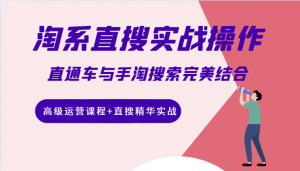 高级运营课程+直搜精华实战：淘系直搜完美结合直通车与手淘搜索的实战操作指南-宝妈福缘创业网