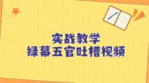 绿幕五官第一人称吐槽搞笑视频制作方法，简单快速，视频易爆-宝妈福缘创业网