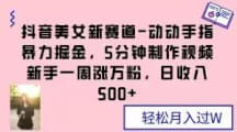 抖音美女新赛道：轻松制作动漫视频，快速吸引粉丝-宝妈福缘创业网