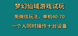 梦幻仙域游戏试玩全攻略：从单机到多设备，轻松赚取丰厚收益-宝妈福缘创业网