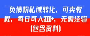 从负债到盈利的涅槃重生——日照宝妈教你瞄准痛点，轻松玩转负债粉市场，日入2K+无压力-宝妈福缘创业网