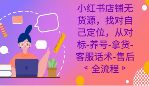 精准定位+高效变现！日照宝妈教你如何在小红书零货源开店全流程实战-宝妈福缘创业网