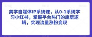 日照宝妈步步为赢：0-1搭建美学自媒体IP，掌握小红书爆款法则，朋友圈美学变现全攻略-宝妈福缘创业网