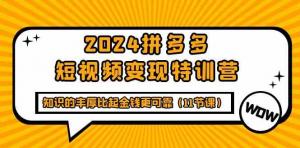 宝妈拼多多短视频带货变现，知识变现快车道-宝妈福缘创业网