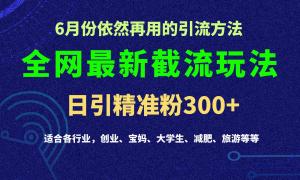 2024全网最新截留玩法，每日引流突破300+-宝妈福缘创业网